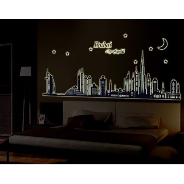 Wall sticker Ogromna svjetleća naljepnica Dubai