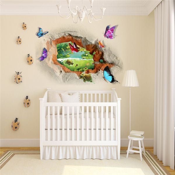 3D Wall sticker Ples leptira dimenzije 70x50 cm