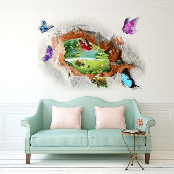 3D Wall sticker Ples leptira dimenzije 70x50 cm