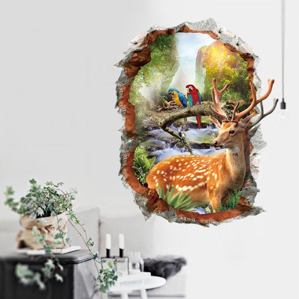 3D wall sticker Jelen dimenzije 70x50 cm