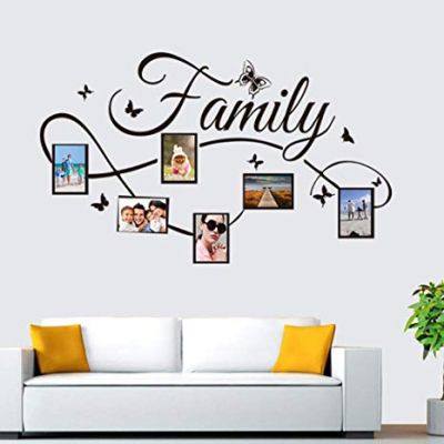 Dekorativna stenska nalepka - family  - okvir za fotografije