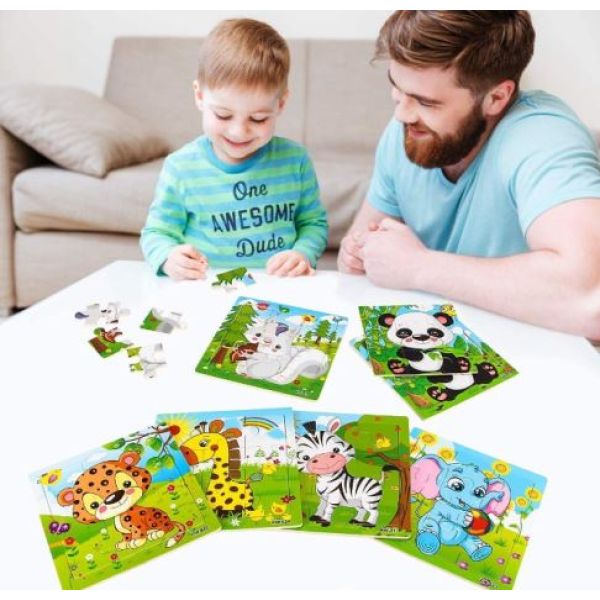 Paket 5x Drvene puzzle za djecu mix modela