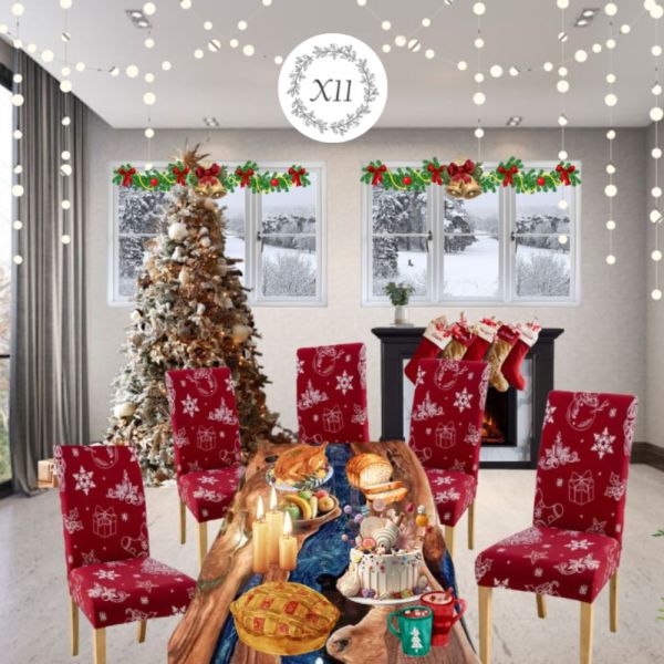 Winter - Božićne navlake za stolice