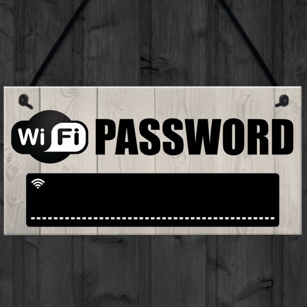 Drveni viseći znak za WiFi lozinku
