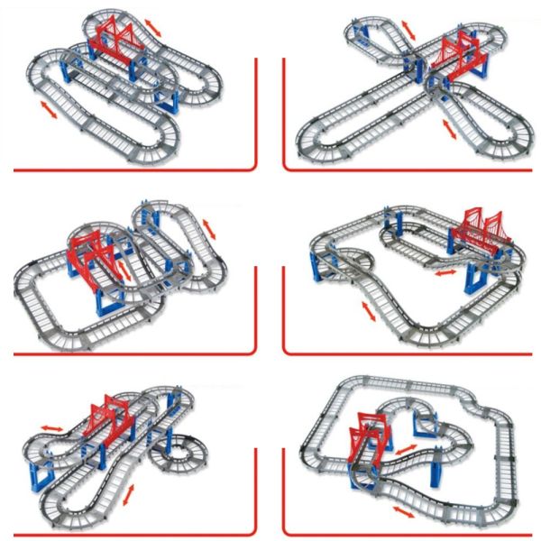 Dječji konstrukcijski set trkaće staze i autić - Rollercoaster