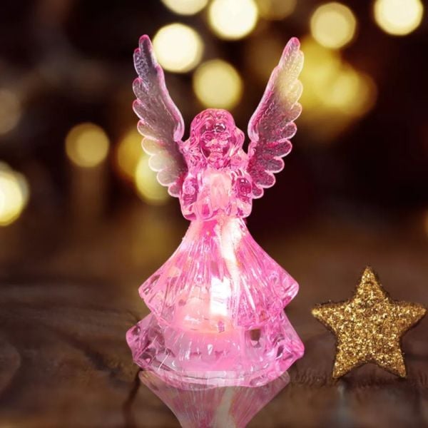 Božični okrasek ANGEL 10 cm LED