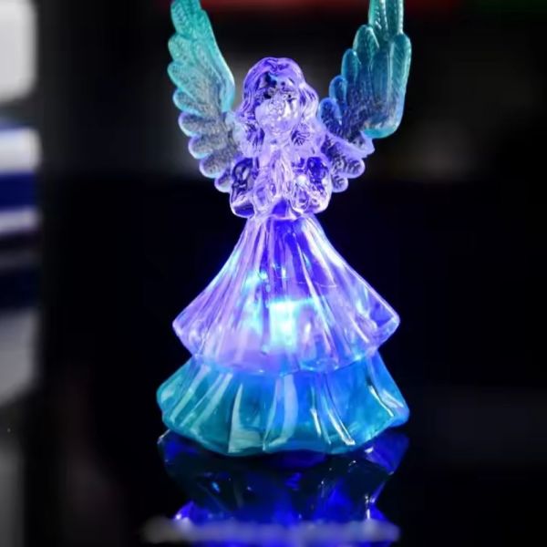 Božični okrasek ANGEL 10 cm LED