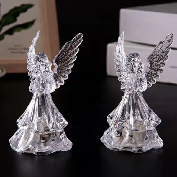 Božični okrasek ANGEL 10 cm LED